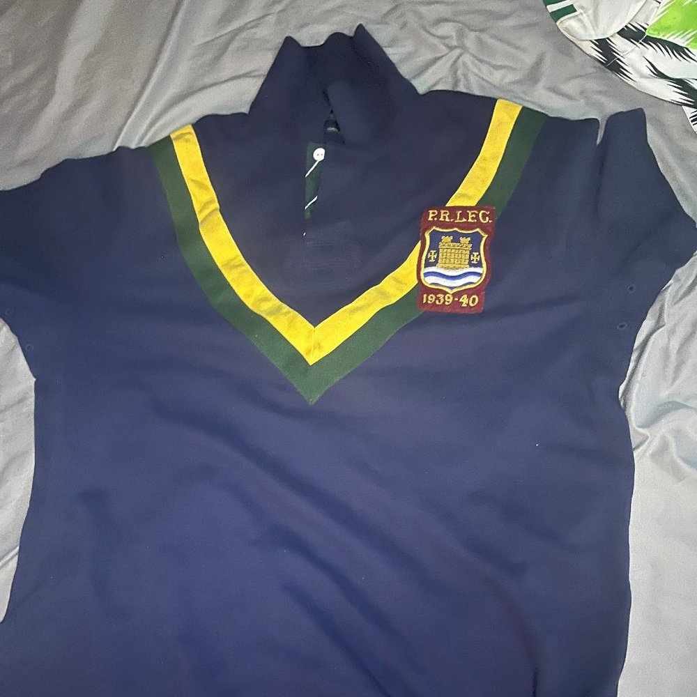 Navy Polo Ralph Lauren collar shirt